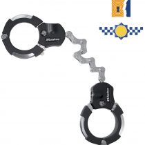 MASTER LOCK Certified Cuffs, Anti-theft Lock – Police Approved [9 pivoting links] [55 cm] 8290EURDPRO - Best used for Electric Scooters, Bikes, Motorbikes