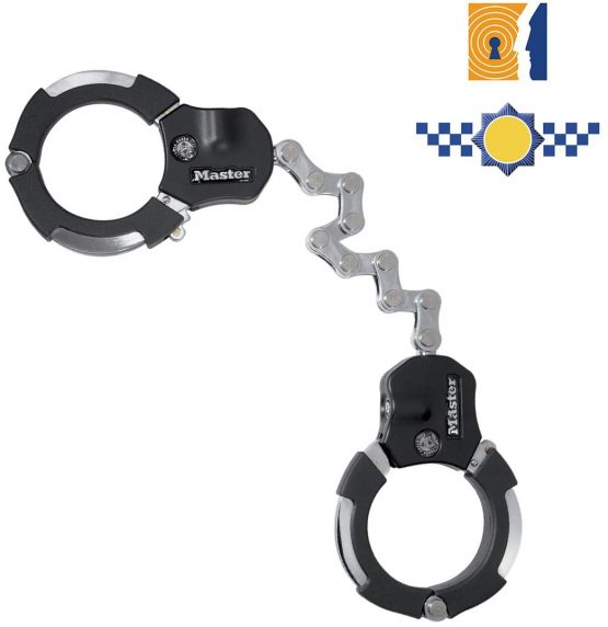 MASTER LOCK Certified Cuffs, Anti-theft Lock – Police Approved [9 pivoting links] [55 cm] 8290EURDPRO - Best used for Electric Scooters, Bikes, Motorbikes