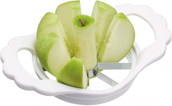 KitchenCraft Apple Corer and Slicer, Stainless Steel/Plastic, White, 11 cm - Image 3