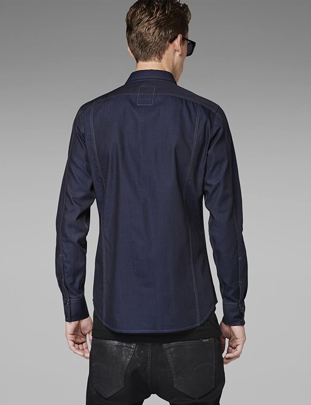 G Star Baby Boys' Long Sleeve Shirt Blue raw - Blue - XL - Image 3