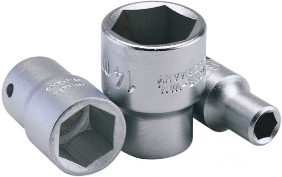 Draper 11093 Elora Hexagon Socket, 1/4" Square Drive, 5mm