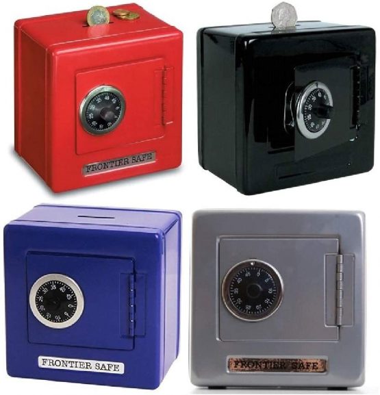 Combination Money-Box Safe (Color May Vary - Black, Red, Blue)
