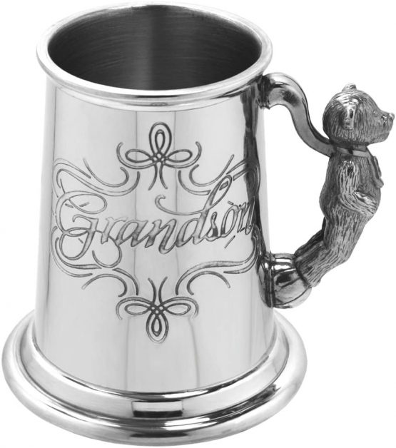 English Pewter Company Grandson Pewter Child's Cup Christening Baptism Mug [BG70]