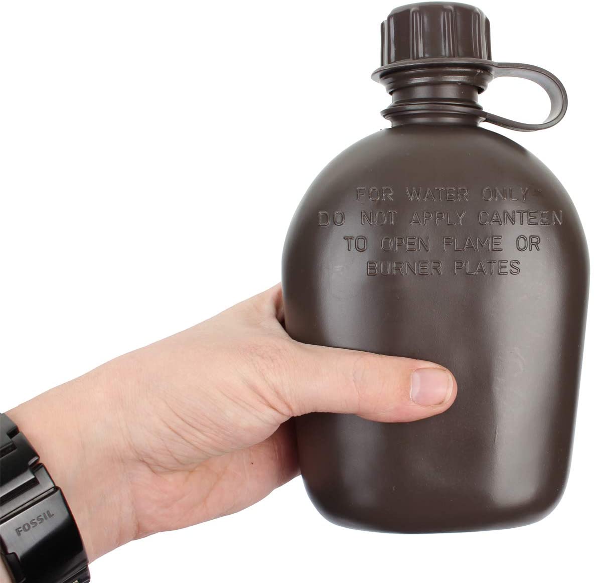 Mil-Tec Unisex - Adult Bottle-14505002 Bottle, Green and Black, One Size, Green-and-black, 1000 ml - Image 4