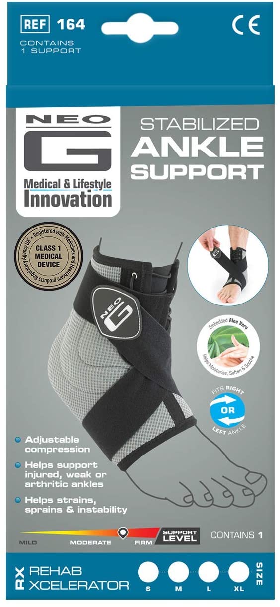 Neo-G Ankle Support Brace RX Stabilised with Figure of 8 Ankle Strap - Image 2