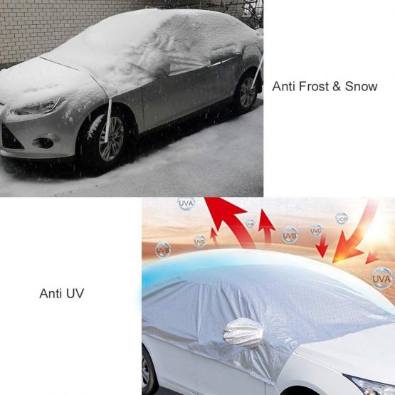 RunSnail Waterproof Frost Car Cover, Anti UV Windproof Half Thick Car Cover, UV Protection for Windshield, Side/Rear Window, Mirror Cover Protector - Image 2