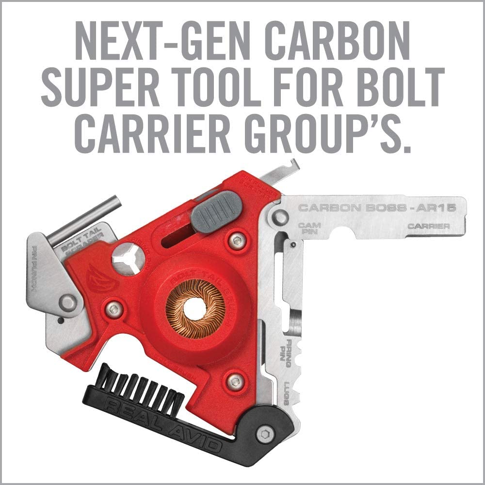 Real Avid Carbon Boss AR-15 Cleaning Tool, Red, No size - Image 2