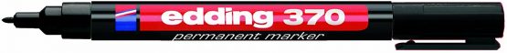 Edding 370 Fine Permanent Marker - Black (Pack of 10)