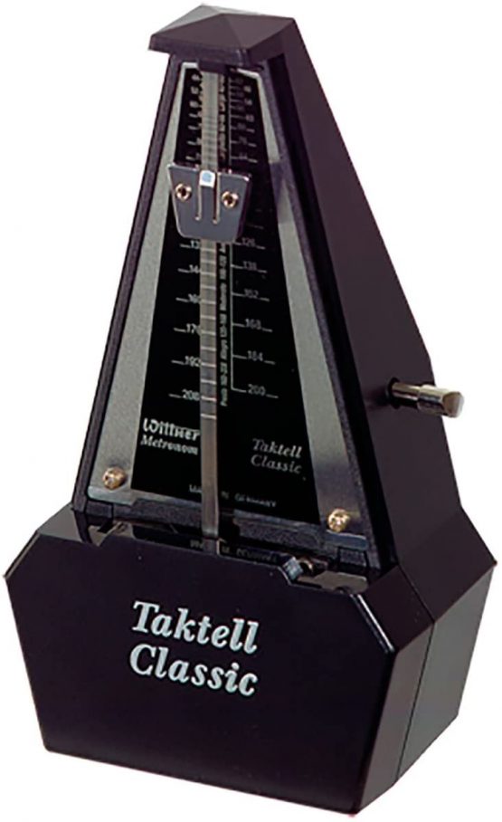 Wittner 903150 Taktell Classic Metronome - Black/Silver, 6.3 in*3.54 in*2.2 in