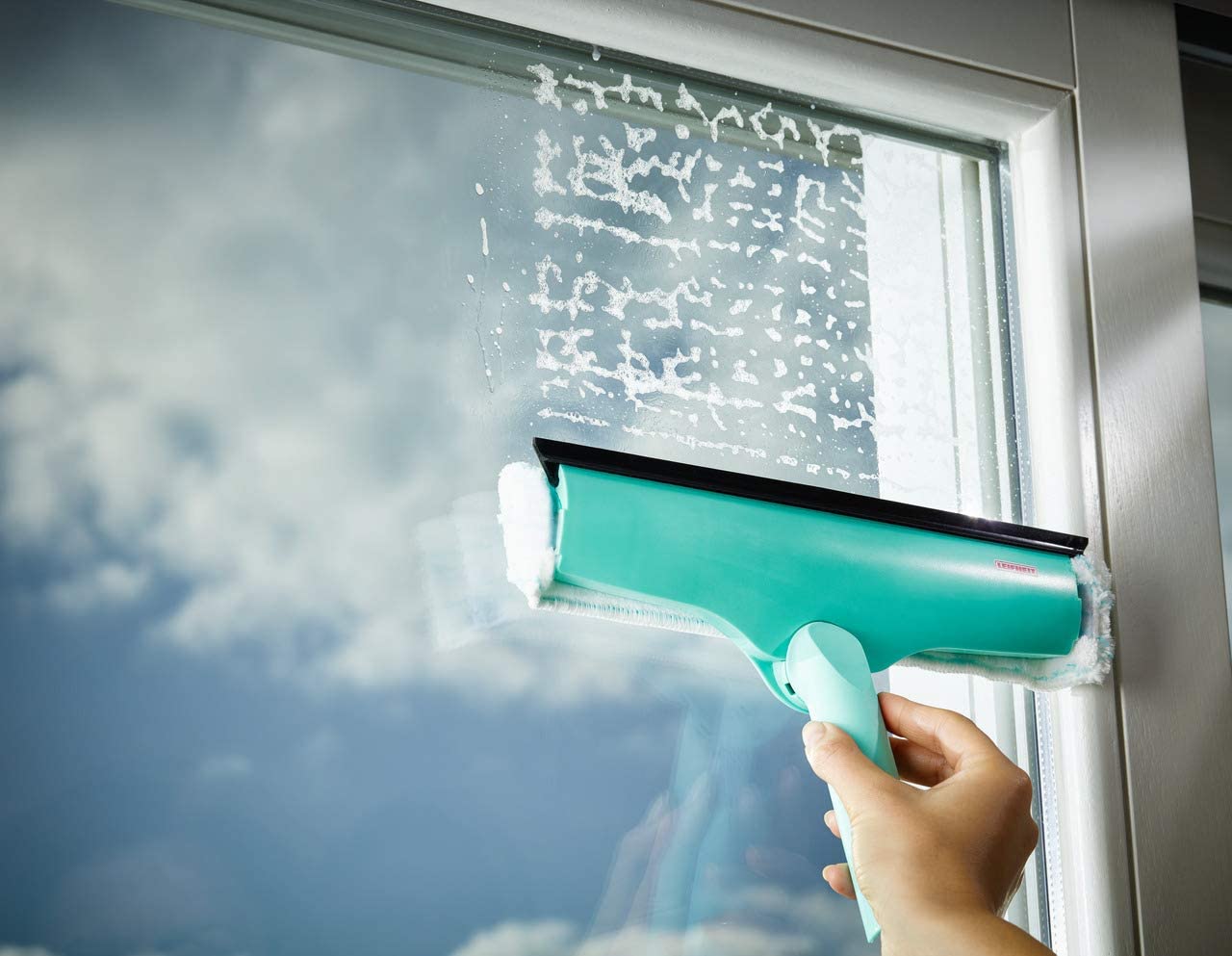 Leifheit 3 in 1 Telescopic Window Cleaner, Window Squeegee with Telescopic Handle 110, 200 cm - Image 4