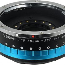 Fotodiox Pro Iris Lens Mount Adapter Compatible with Canon EOS EF Lenses to Sony E-Mount Cameras