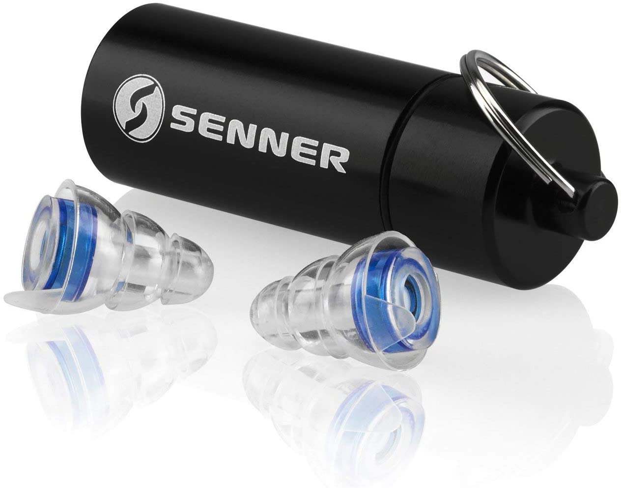Senner MusicPro, Reusable Hearing Protection Earplugs for Concert Festival, Music and Club with Aluminium Container
