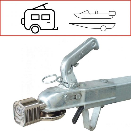 Master Lock 377EURDAT Heavy Duty Trailer Lock (Universal Hitch Lock, Weatherproof) - Image 3