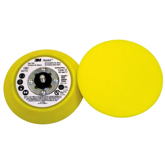 3M Hookit Disc Back-Up Pad, 125 mm, No Hole, 5/16 - 1 Pad/Box