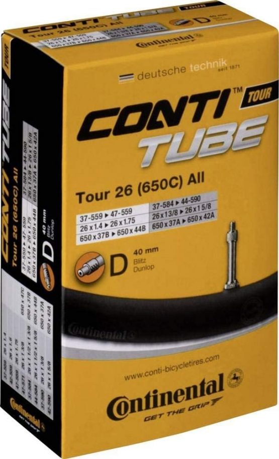 Continental Men's Tour Tubes Bike Parts, Other, [37-559->47-559/44-590]