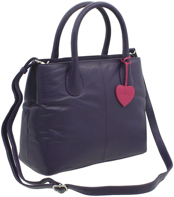 Mala Leather ANISHKA Collection Leather Double Zip Grab Bag 799_75 - Image 2