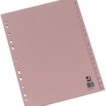 Q-Connect A4 KF26011 A-Z Index Multi Punched 20 Part Manilla