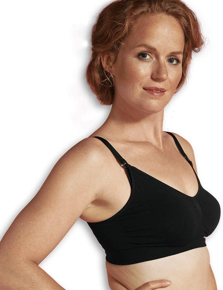 Carriwell Seamless Nursing Bra (Large, Black) - Image 2