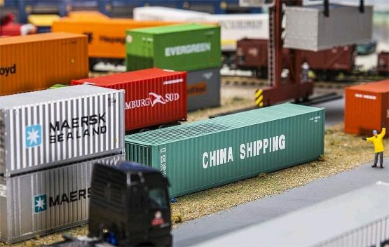 Faller FA 180844 - 40 Container China , Model Railway, Model Making