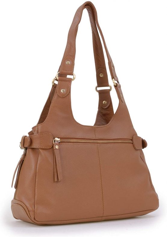 Catwalk Collection Handbags - Women's Leather Top Handle/Shoulder Bag - ROXANNA - Image 4