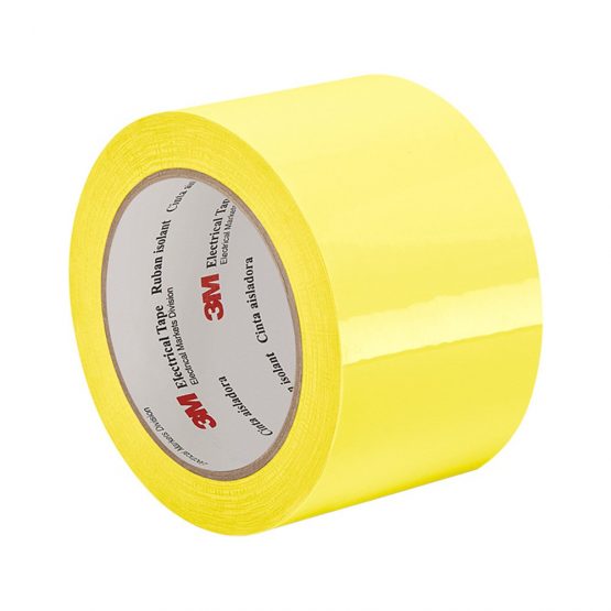 TapeCase 56 4.72" x 72yd Yellow Polyester Film Electrical Tape, 2.3" Thick, 72" Length, 4.72" Width