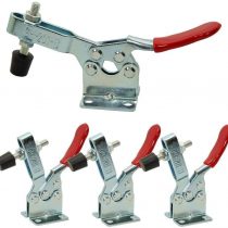 IMAGINE 4Pcs Hand Tool Toggle Clamp 201B 198lbs Antislip Red Horizontal Clamp Quick Release Tool (201-B)