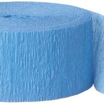 Unique Party 6343 - 24m Baby Blue Crepe Paper Party Streamer