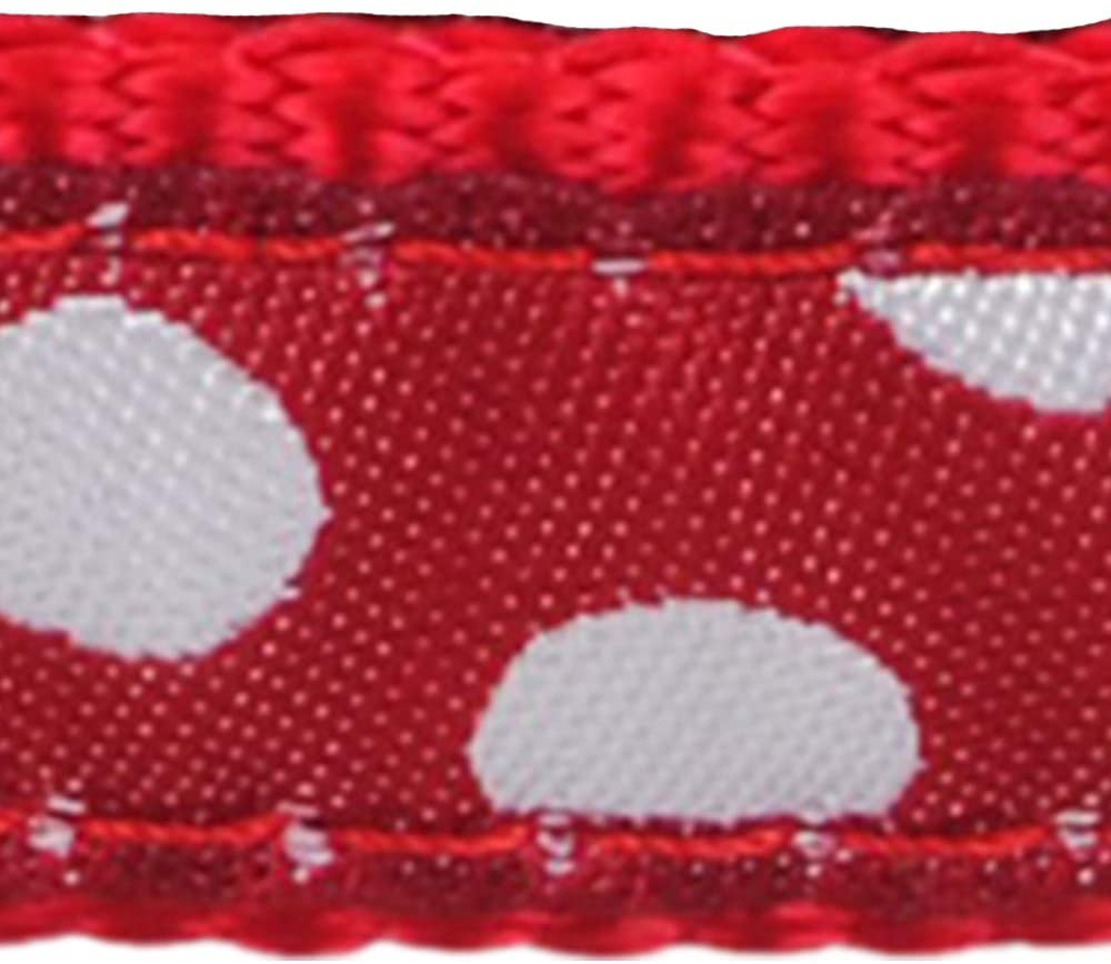 Red Dingo Classic Dog Harness, Design, White Spots on Red, LARGE (25mm) - Image 3