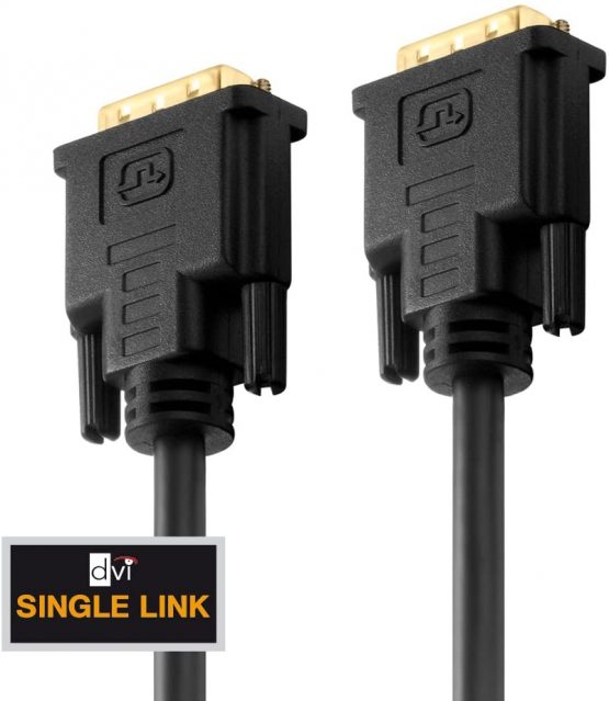PureLink PureInstall Series DVI Cable Single Link with 24-Carat Gold Plated Precision Contact Pins 1600 x 1200 / 1920 x 1200. 18+1-Pin DVI-D male to 18+1-Pin DVI-D male. High-purity OFC copper conductor. Triple shielded 100 % tested for use in professional AV environments. - Image 3