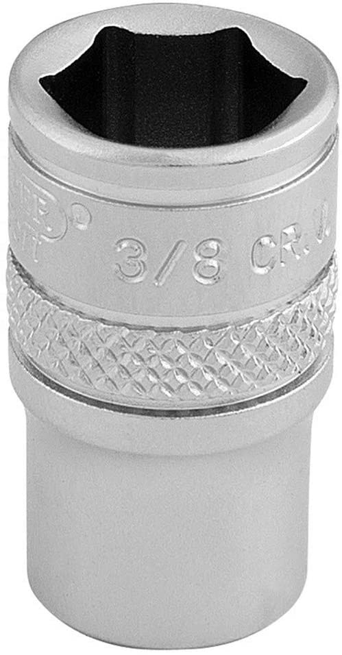 Draper 16524 1/4" Square Drive Micro Satin Chrome Imperial Socket, 3/8" Size , Blue