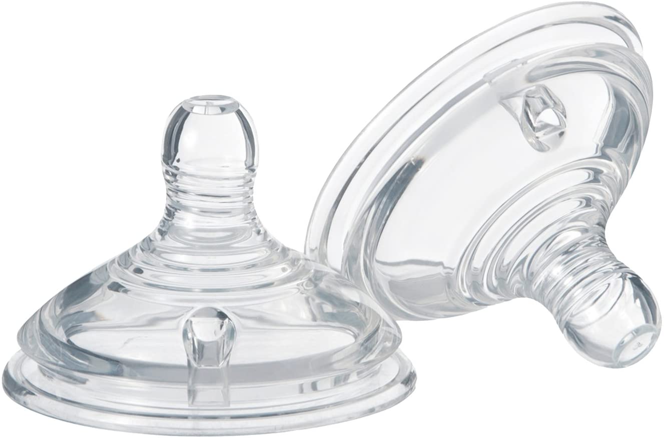 Closer to Nature Single Flow Teats x2, Slow flow, 2 count (Pack of 1)