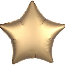 amscan 10118456 Gold Star Satin Foil Balloon-1 Pc