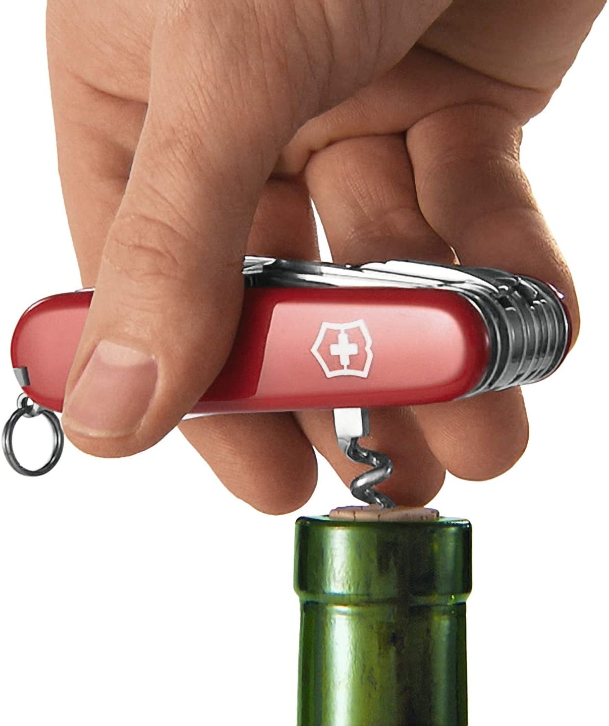 Victorinox Swiss Champ Swiss Army Knife, Medium, Multi Tool, 33 Functions, Blade, Scissors, Red Transparent - Image 3