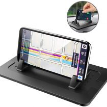 Daite Dashboard Car Phone Mount Holder Non-slip Silicone Pad Dash Mat Cell Phone Holder for iPhone 12/11/XS/XR/X/8/7/6/5 Plus tablet ipad Samsung S8/S7/S6 Smartphone GPS holder (Black)