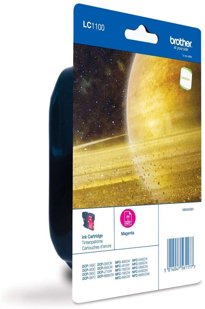 Brother LC-1100M Inkjet Cartridge, Magenta, Single Pack, Standard Yield, Includes 1 x Inkjet Cartridge, Brother Genuine Supplies - Image 2