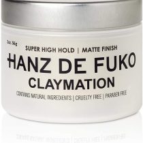 HANZ DE FUKO Claymation | Premium All Natural Clay-Wax Hybrid Styling Product with High Hold Matte Finish | All Hair Types | 56g