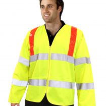 HI VIZ LONG SLEEVED JERKIN SATURN YELLOW XL