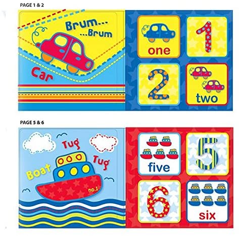 Set of 4 Baby Bath Books, Blue, Small - Image 2