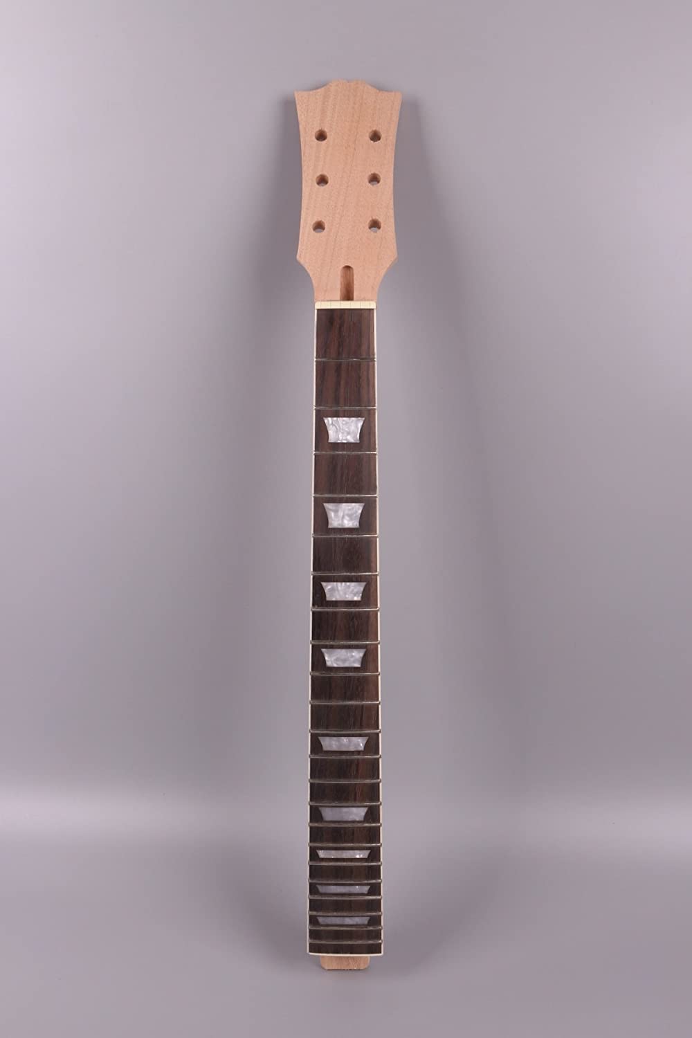Yinfente Electric Guitar Neck 22 Fret 24.75 Inch Mahoghhany Neck Rosewood Fretboard trapezoidal inlay Set in Heel - Image 2