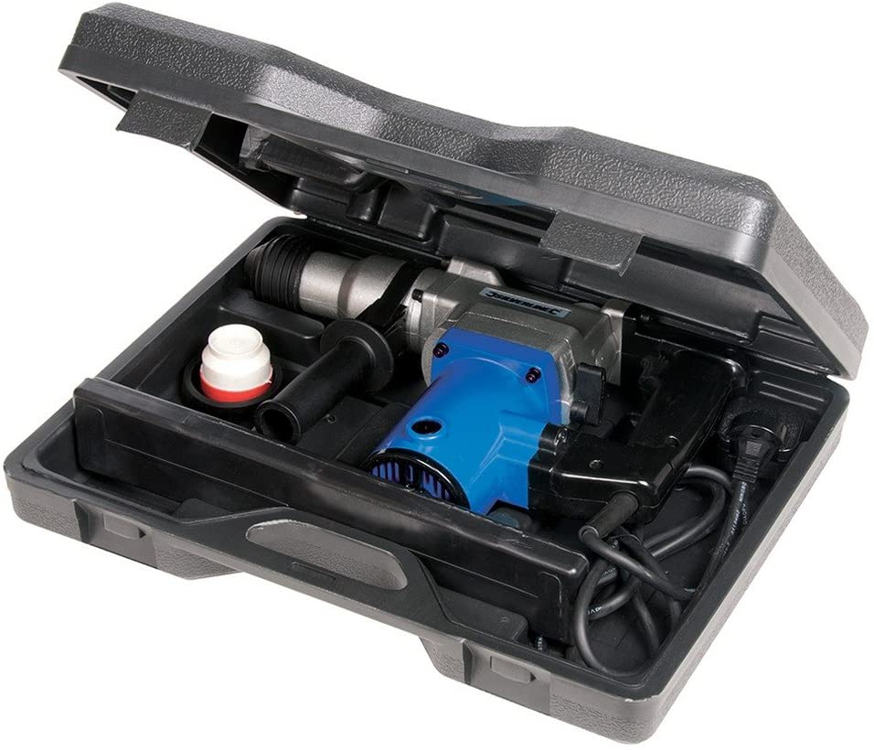 Silverline DIY 850W SDS Plus Hammer Drill, Heavy-Duty Rotary Hammer, Impact Drill, Concrete Drill, Blue/Grey, Model 633821 - Image 3
