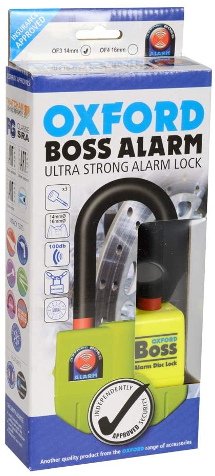 OXFORD BOSS ALARM DISC Ultra Strong Disc Lock, 14mm - BigaMart