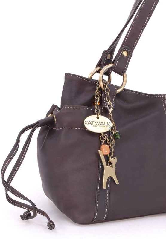 CATWALK COLLECTION HANDBAGS - Women's Soft Leather Top Handle/Slouchy Shoulder Bag - MIA - Image 3