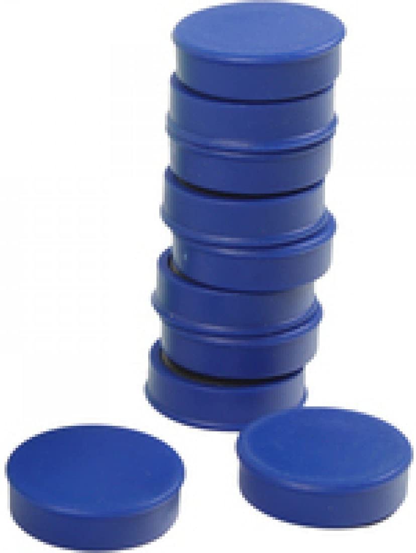 Q-Connect Round Magnet 25mm Blue (Pack of 10) KF02640