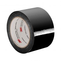 TapeCase 1318-1 2.83" x 72yd-Black Polyester Film 3M Electrical Tape 1318-1, 266 Degree F Performance Temperature, 0.0025" Thickness, 72 yd. Length, 2.83" Width