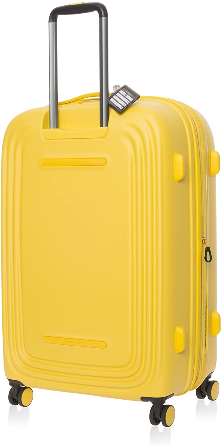 Mandarina Duck LOGODUCK + Trolley Large EXP / Duck Yellow, Unisex Adults’ Luggage Suitcase