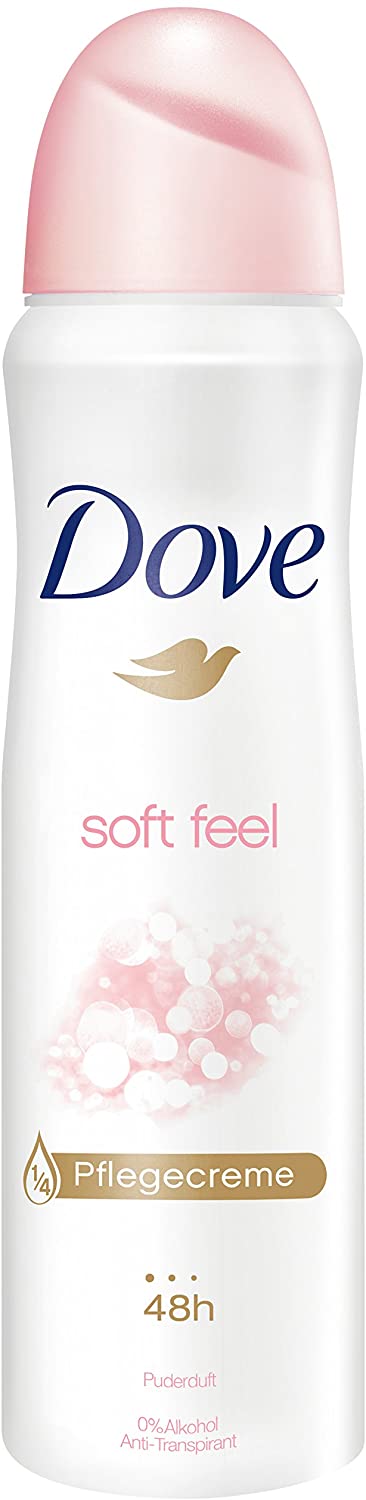 Dove, soft feel antiperspirant deodorant spray, 150 ml, set of 6, 150 ml (Pack of 6)