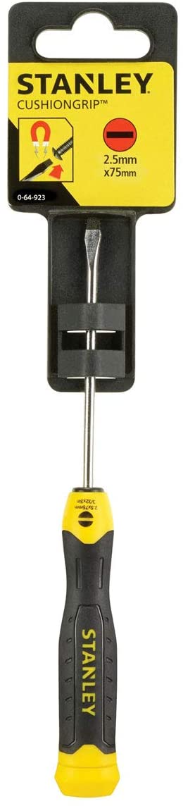 STANLEY Cushion Grip Screw Driver PAR 2.5MM X 75MM, Multicolor - Image 3