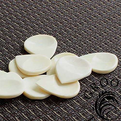Groove Tones GRV-BUB-1 - Buffalo Bone - Individual Plectrum, Cream, 3.5 mm*32.0 mm*26.5 mm, 32 x 26.5 x 3.5 x 1 millimeter - Image 2
