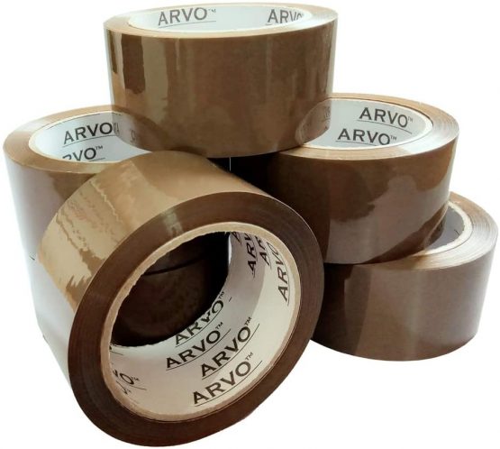 ARVO Packing Tape, Packaging Tape 6 Rolls 48mm x 60m, Parcel Tape, Brown Tape for Packing Boxes, Moving House - Image 4