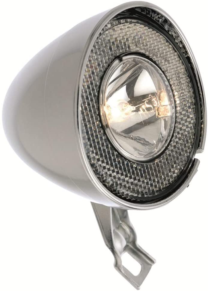 busch+müller Lumotec Retro Headlight, Silver, 6 x 4 x 4 cm